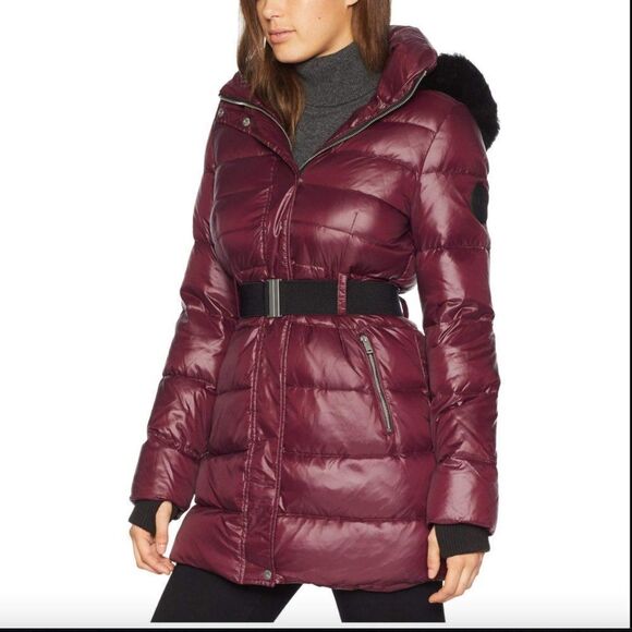 UGG WOMEN’S VALERIE BELTED DOWN COAT JACKET PORT